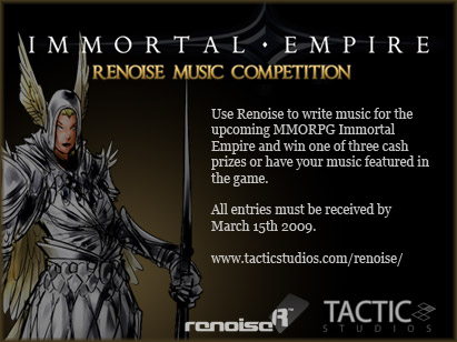 Immortal Empire Renoise Music Competition Website