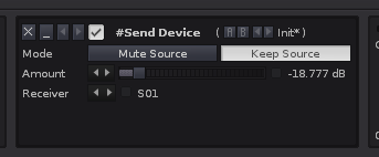 Send Device parallel routing, Keep Source