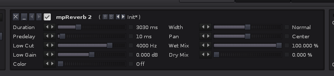 mpReverb wet settings