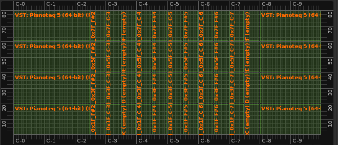 Keyzones after rendering