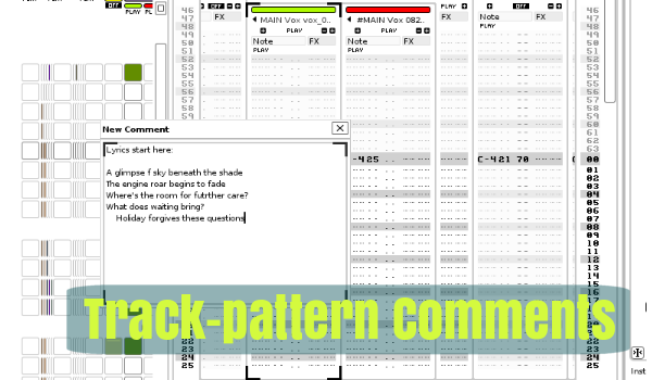 copy paste pattern renoise